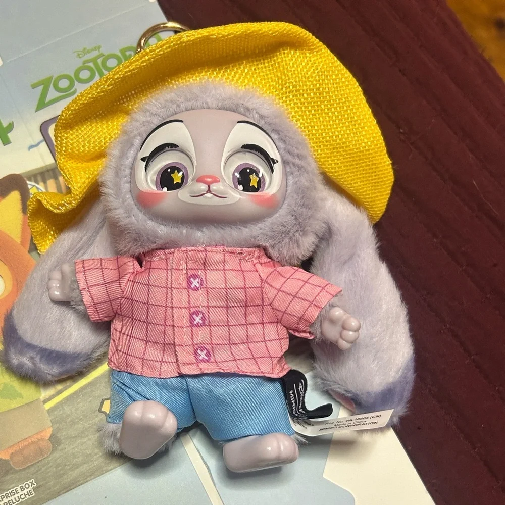 Topia Stuffed Animal with Yellow Hat and Pink Shirt - Picture 2 of 2